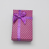 Cardboard Necklace Boxes with Bowknot and Sponge Inside LS-CBOX-R012-5-1