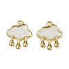 304 Stainless Steel Enamel Pendants STAS-L290-09G-1
