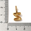 Brass Micro Pave Cubic Zirconia Pendants KK-K345-13Z-G-3