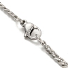 201 Stainless Steel Curb Chain Necklaces for Men NJEW-Q336-08A-P-5