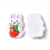 Opaque Resin Cabochons CRES-P023-06F-2