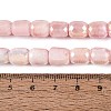 Anti-Tarnish Electroplate Glass Beads Strands EGLA-N027-03A-07-4