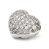 Brass Micro Pave Cubic Zirconia Beads KK-L229-076B-P-2