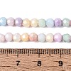 Anti-Tarnish Electroplate Glass Beads Strands LS-EGLA-ZX010-4mm-14-6