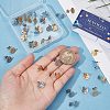 40Pcs 2 Colors Ion Plating(IP) 304 Stainless Steel Stud Earring Findings STAS-SC0005-32-3