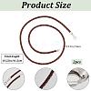 2Pcs Braided Round Leather Cord Necklace Making NJEW-BBC0001-19A-02-2