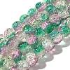 Crackle Glass Beads Strands X1-CCG-C002-8mm-07-1
