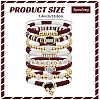8Pcs 1Bag Rugby Polymer Clay Heishi & CCB Plastic Beaded Stretch Bracelets Set BJEW-PA0001-12C-2