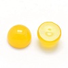 Natural Yellow Agate Cabochons G-P393-R17-8MM-2