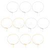 BENECREAT 10Pcs 2 Colors Brass Box Chains Slider Bracelet Making KK-BC0013-29-1