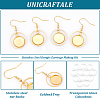 Unicraftale DIY Blank Dome 201 Stainless Steel Dangle Earrings Making Kit STAS-UN0057-22-5