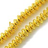 Electroplated Natural Lava Rock Beads Strands G-I360-P01-01-1