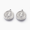 304 Stainless Steel Charms X-STAS-E444-15-2