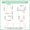 48Pcs 8 Style 304 Stainless Steel Earring Hooks STAS-UN0022-81-3
