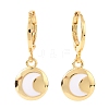 Brass Huggie Hoop Earrings EJEW-JE04324-01-2