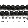 Natural Black Onyx Beads Strands G-D710-8mm-06-4