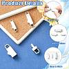 3Pcs 3 Styles Stainless Steel Bayonet Clasps STAS-CJ0003-61-3