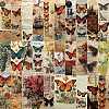 30Pcs Retro Butterfly Scrapbook Paper Pads PW-WG58626-01-5