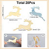 SUNNYCLUE Deer Shape Plastic Wine Glass Charms AJEW-SC0001-63B-2