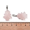 Natural Rose Quartz Pendants G-A203-01J-P-2