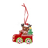 Christmas Car Handmade Polymer Clay Pendant Decorations LS-HJEW-P017-03B-1