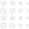 80Sets 4 Styles Resin Snap Buttons FIND-CY0001-44-7