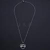Non-Tarnish 201 Stainless Steel Pendants Necklaces LS-NJEW-S105-JN696-45-1-2