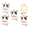 Alloy Enamel Connector Charms ENAM-TAC0003-03C-G-1