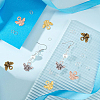 200PCS 4Colors Tibetan Style Charms TIBEP-DC0001-04-5
