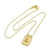 Brass Religion Pendant Necklaces NJEW-C071-06B-G-4