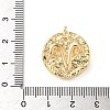 Brass Micro Pave Cubic Zirconia Enamel Pendants KK-L250-08G-02-3