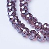Electroplate Glass Beads Strands EGLA-A044-T2mm-A13-3