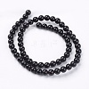 Natural Black Onyx Beads Strands G-H1567-6MM-2