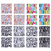16 Sheets 8 Styles PVC Self-Adhesive Stickers DIY-AR0005-32-1