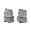 Flocking Opaque Resin Pendants RESI-F064-A13-1