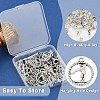 40Pcs 8 Styles Tibetan Style Alloy Pendants FIND-YW0006-87AS-3