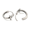 316 Surgical Stainless Steel Hoop Earrings EJEW-D096-14H-AS-2