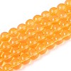 Baking Paint Glass Beads Strands X-DGLA-Q023-8mm-DB47-1
