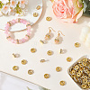 120Pcs Brass Rhinestone Spacer Beads RB-PA0001-03G-01-3