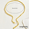 Iron Snake-Shaped Coil Choker Necklaces NJ6393-1-3
