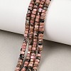 Natural Rhodonite Beads Strands G-G345-C16-2x4mm-1