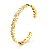 Sparkling Heart Cubic Zirconia Cuff Bangle BJEW-D448-15G-RS-7