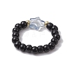 Glass Beads Stretch Rings RJEW-JR00821-5