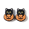 Halloween Theme Silicone Focal Beads SIL-M005-04A-1