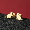 Stainless Steel Stud Earrings PW-WG88127-33-1