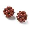 Natural Red Jasper Woven Beads GG-CBA2E9C-F06-03-2