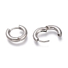Tarnish Resistant 201 Stainless Steel Huggie Hoop Earrings EJEW-L256-05A-P-3