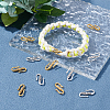 100Pcs 2 Colors Tibetan Style Alloy S-Hook Clasps TIBE-PH0001-40-2