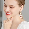 28Pcs Bowknot Shape Brass Earring Hook DIY-SP0001-06G-6