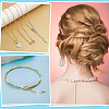 8Pcs 4 Styles Brass Chain Extender with Heart Charms and Lobster Claw Clasp FIND-ME0002-41-5